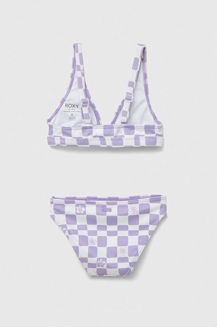 Roxy costum de baie pentru copii din două piese culoarea violet - Pled.ro