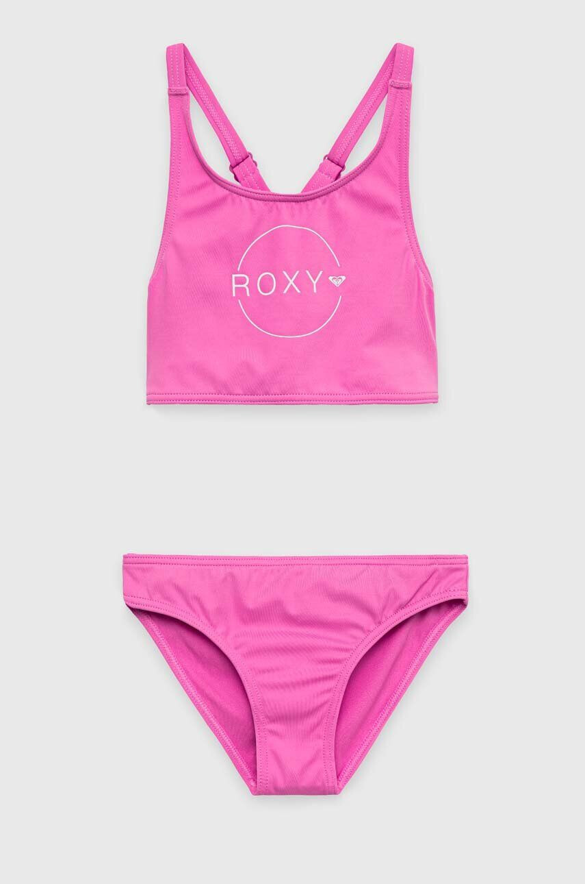 Roxy costum de baie pentru copii din două piese culoarea roz - Pled.ro