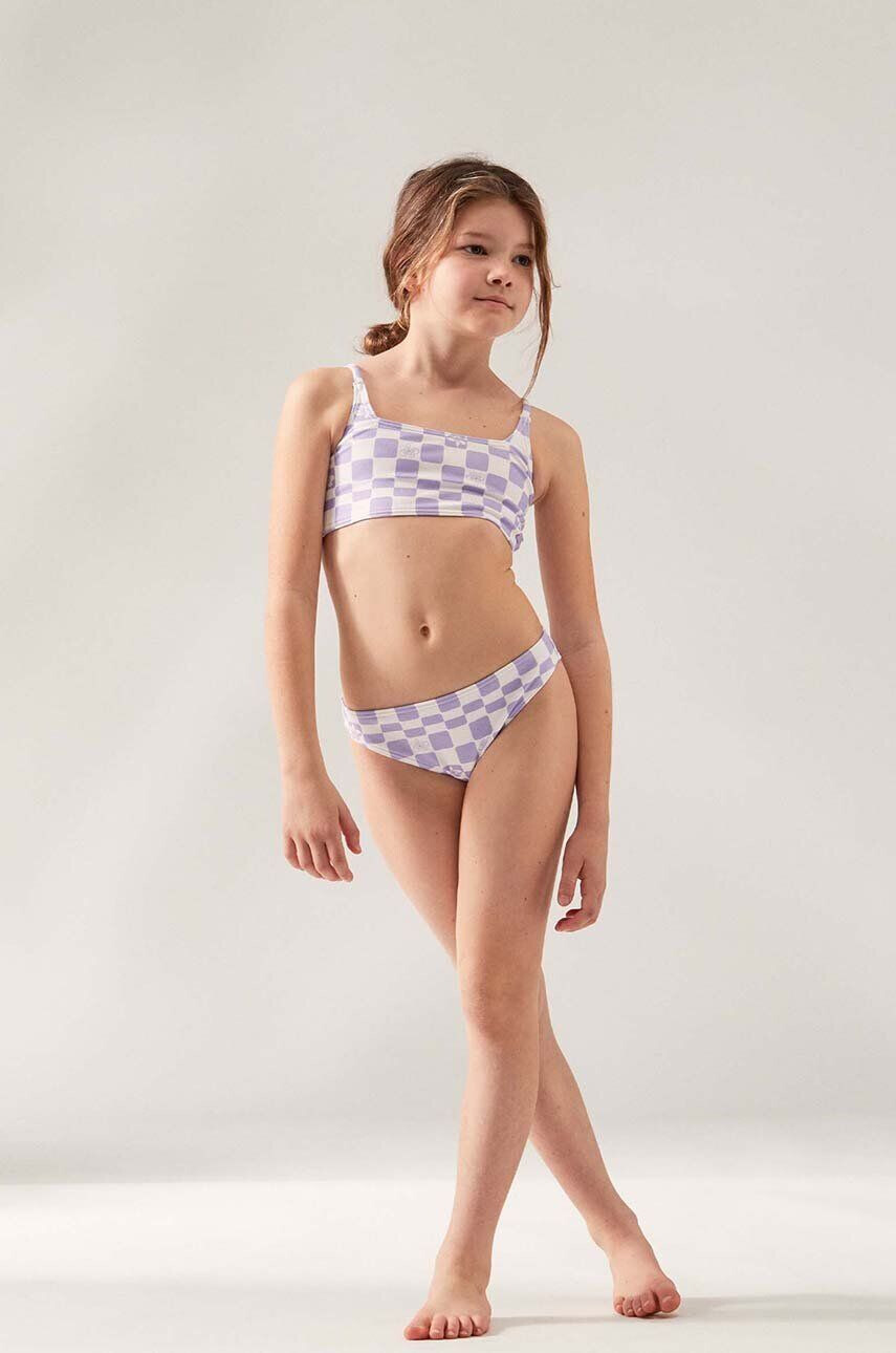 Roxy costum de baie pentru copii din două piese culoarea violet - Pled.ro