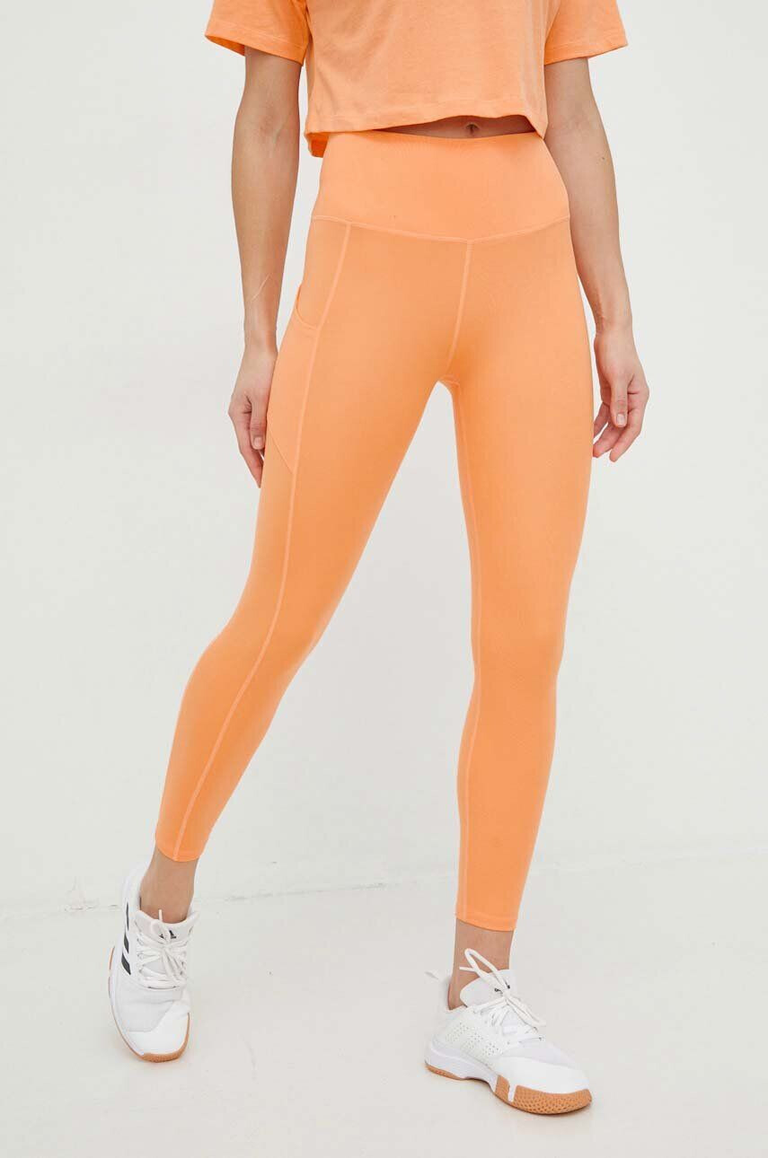 Roxy leggins de antrenament Heart Into It femei culoarea portocaliu neted - Pled.ro