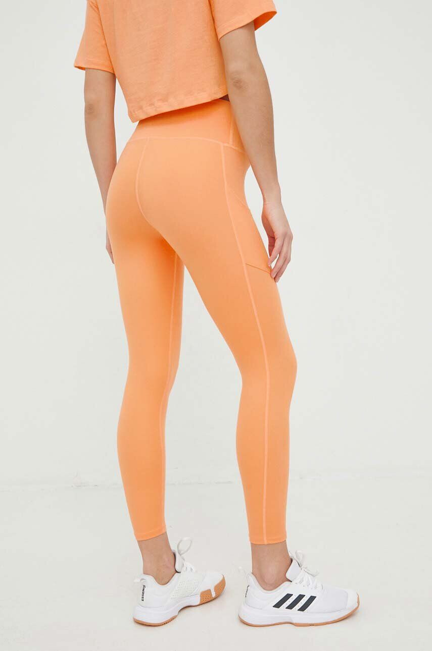 Roxy leggins de antrenament Heart Into It femei culoarea portocaliu neted - Pled.ro