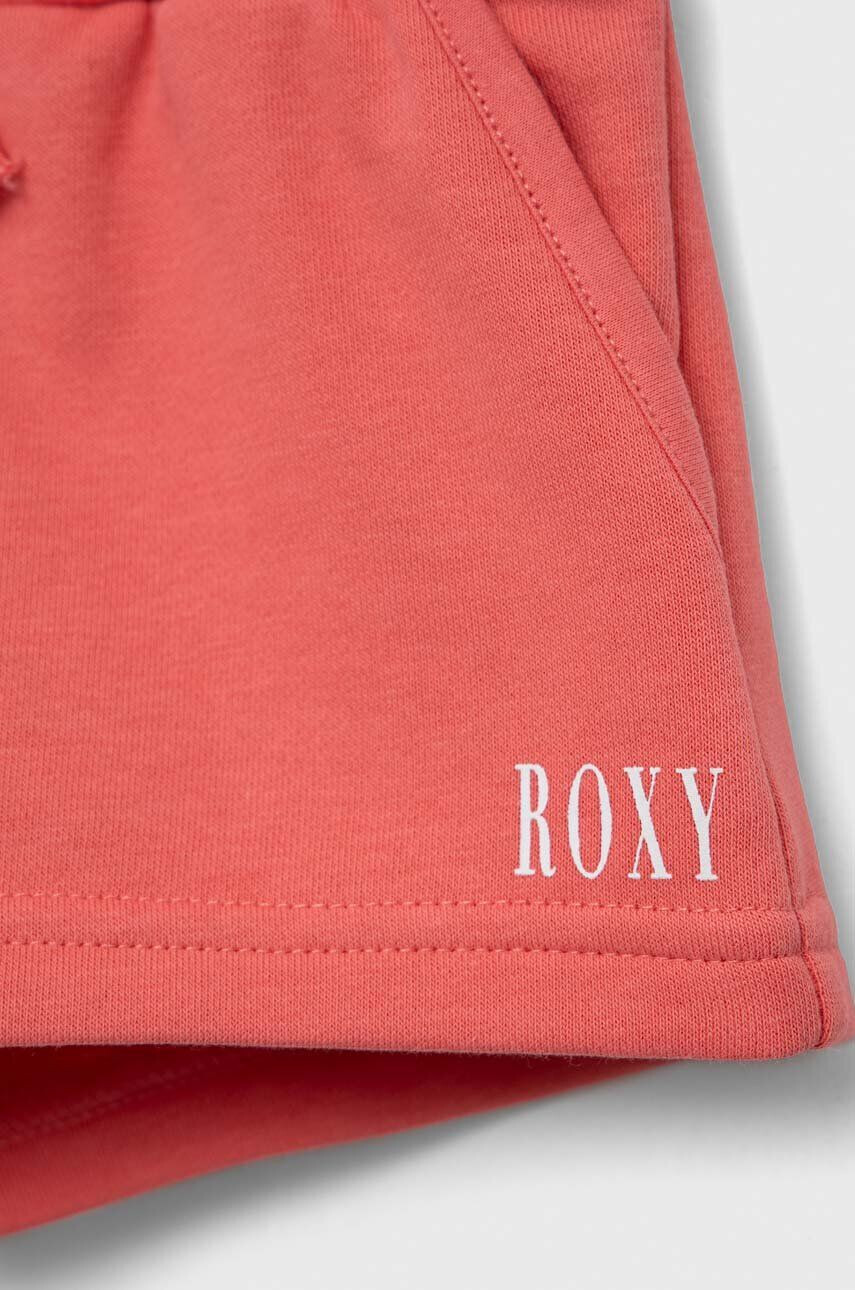 Roxy pantaloni scurti copii culoarea portocaliu neted talie reglabila - Pled.ro