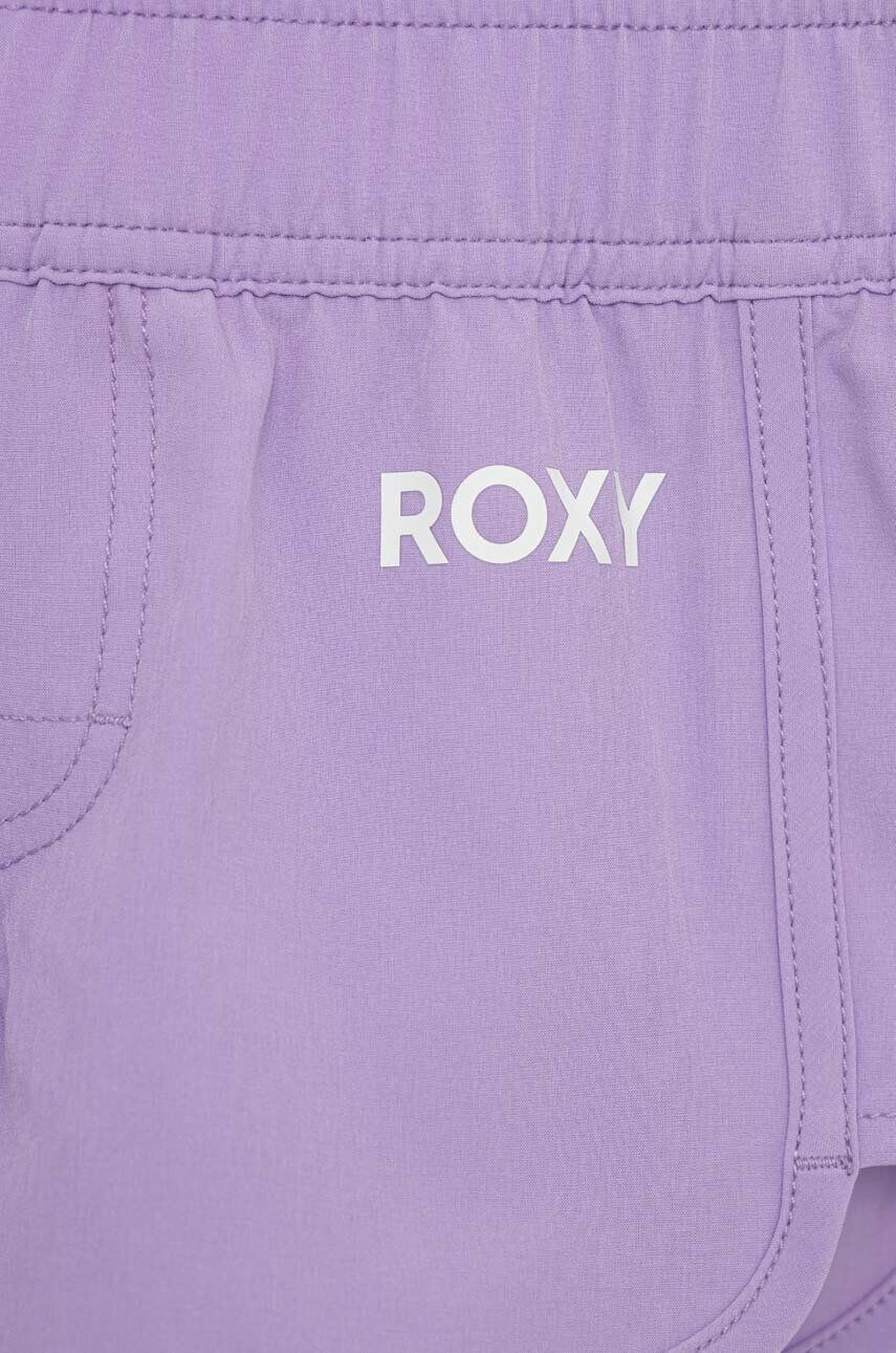 Roxy pantaloni scurti de baie copii culoarea violet - Pled.ro