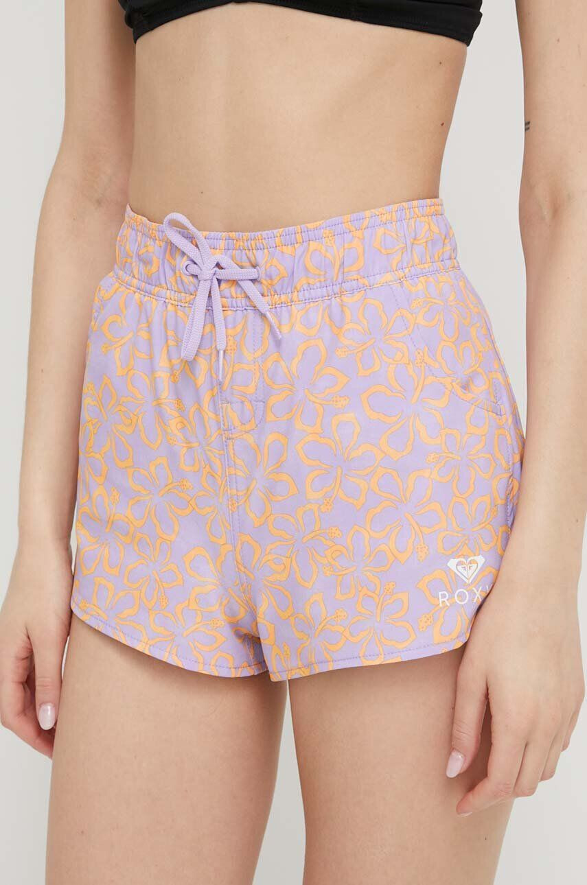 Roxy pantaloni scurti de baie Wave culoarea violet - Pled.ro