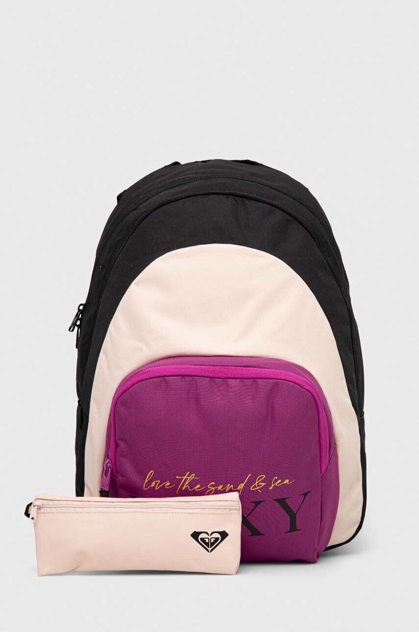 Roxy rucsac femei culoarea violet mare neted - Pled.ro