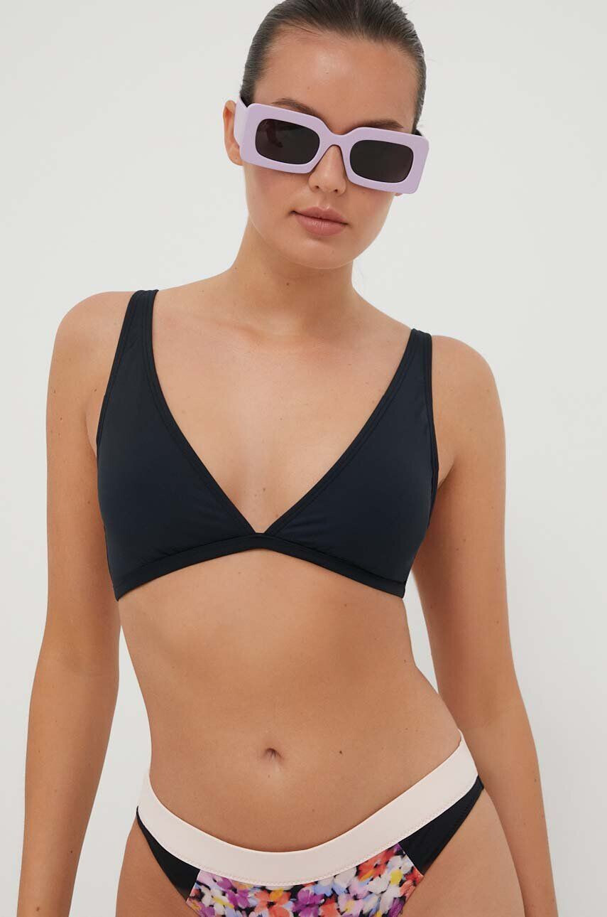 Roxy sutien de baie culoarea negru cupa usor rigidizata - Pled.ro