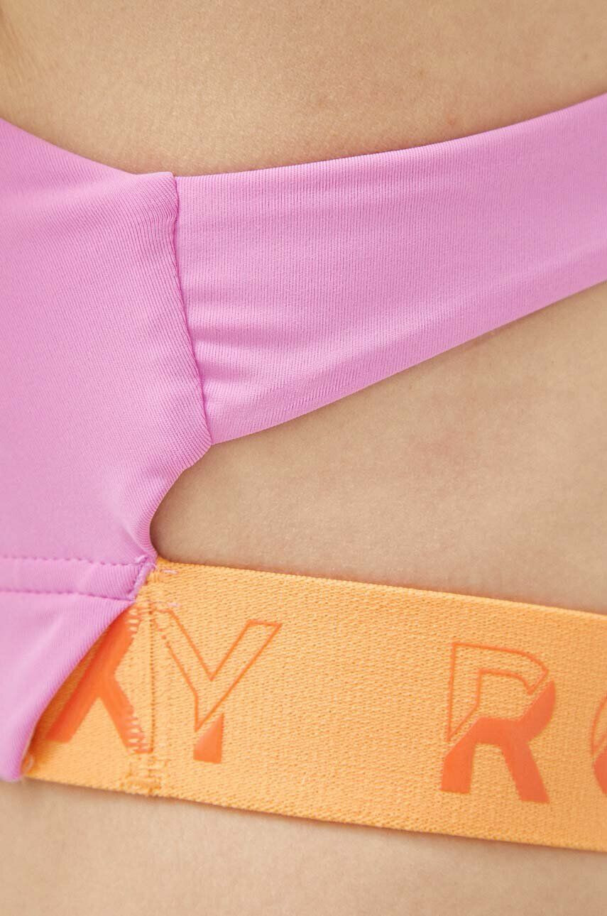 Roxy sutien sport Bold Moves x Mizuno culoarea roz neted - Pled.ro