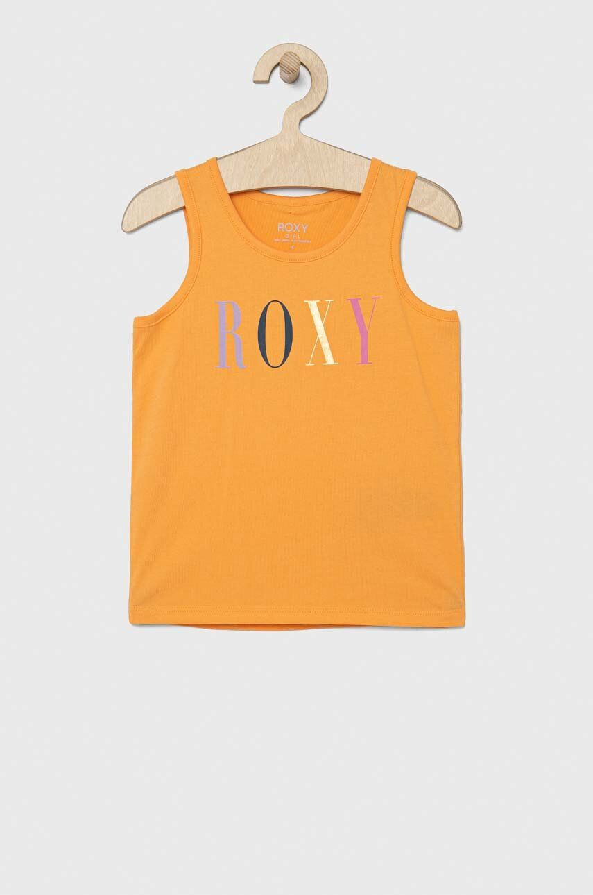 Roxy top din bumbac pentru copii culoarea portocaliu - Pled.ro