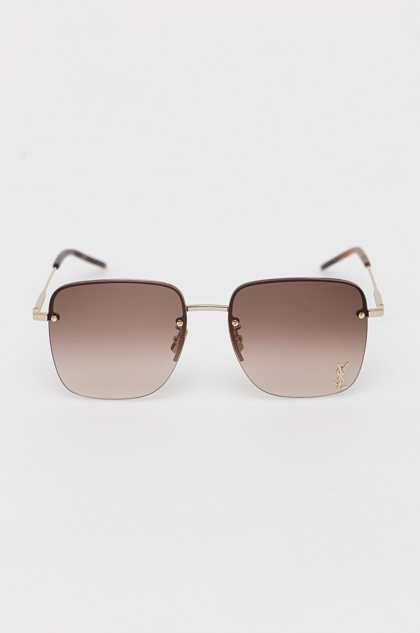 Saint Laurent ochelari de soare femei culoarea auriu - Pled.ro