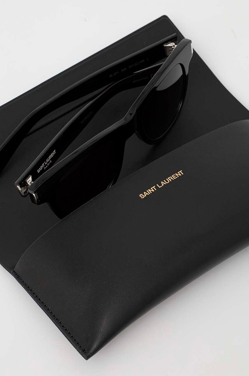 Saint Laurent ochelari de soare culoarea negru - Pled.ro