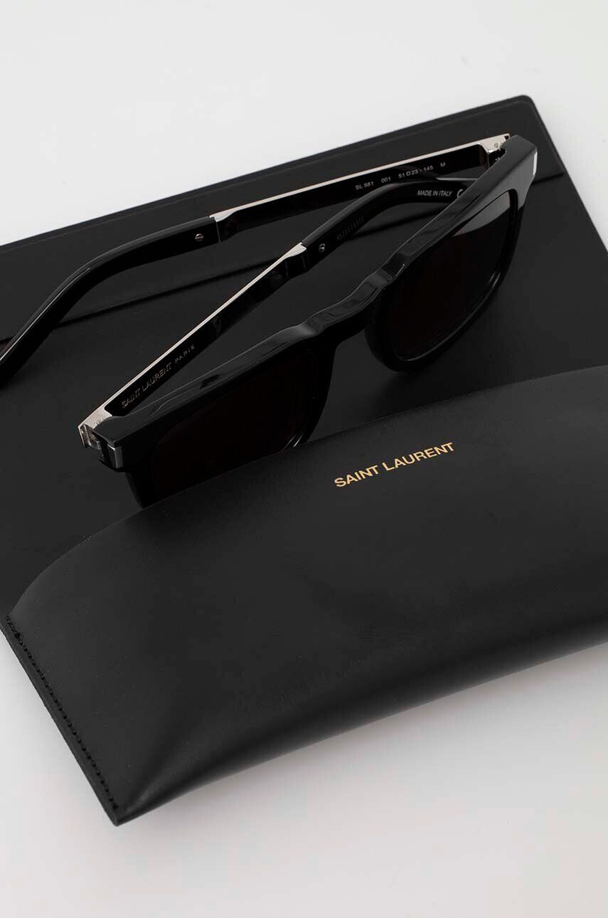 Saint Laurent ochelari de soare culoarea negru - Pled.ro