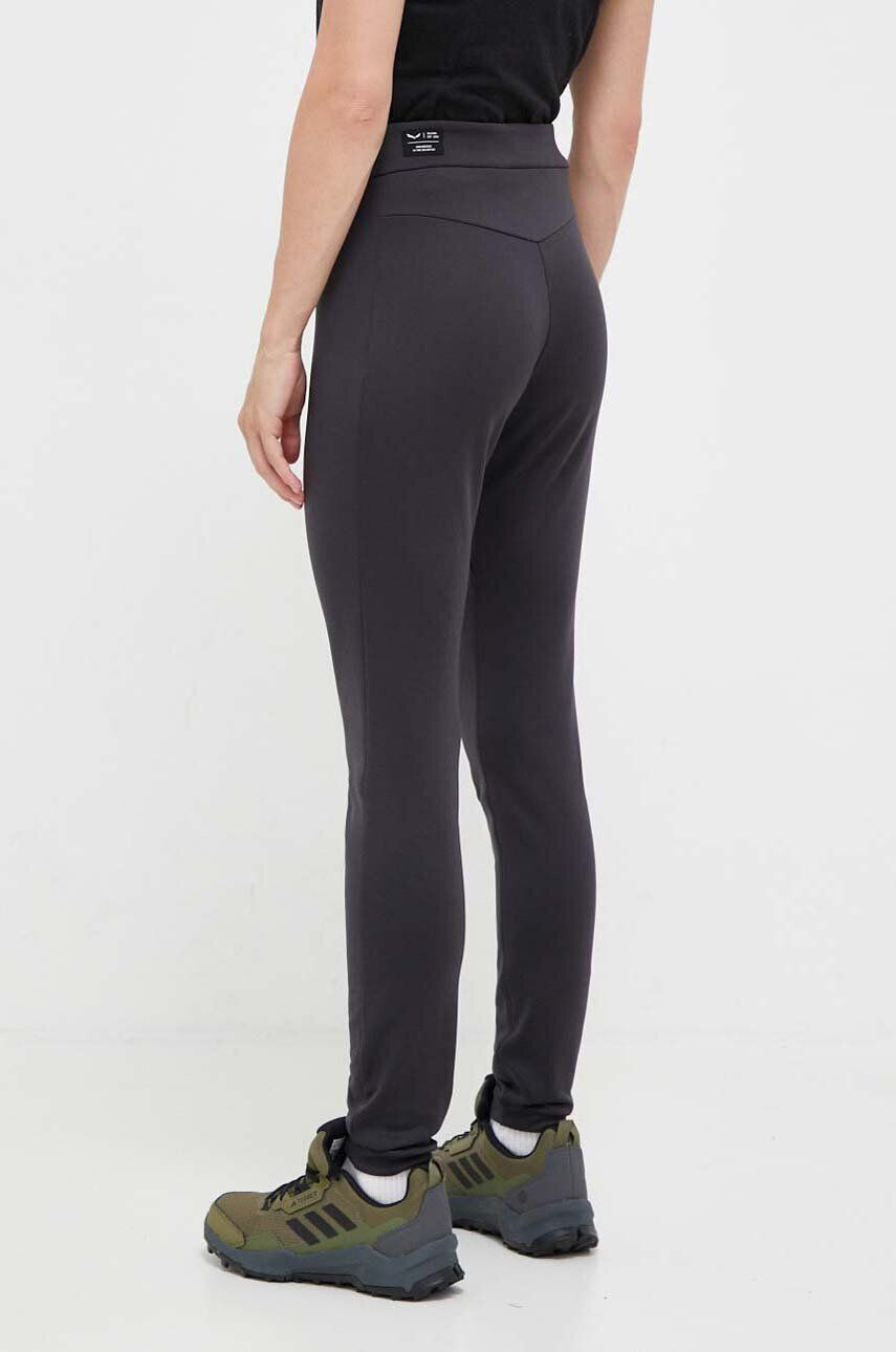 Salewa leggins sport Fanes femei culoarea negru neted - Pled.ro