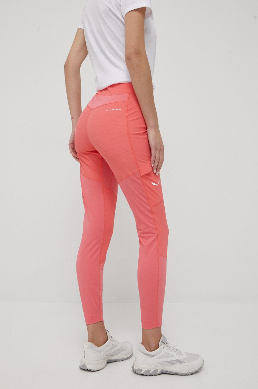 Salewa leggins sport Lavaredo femei culoarea roz - Pled.ro