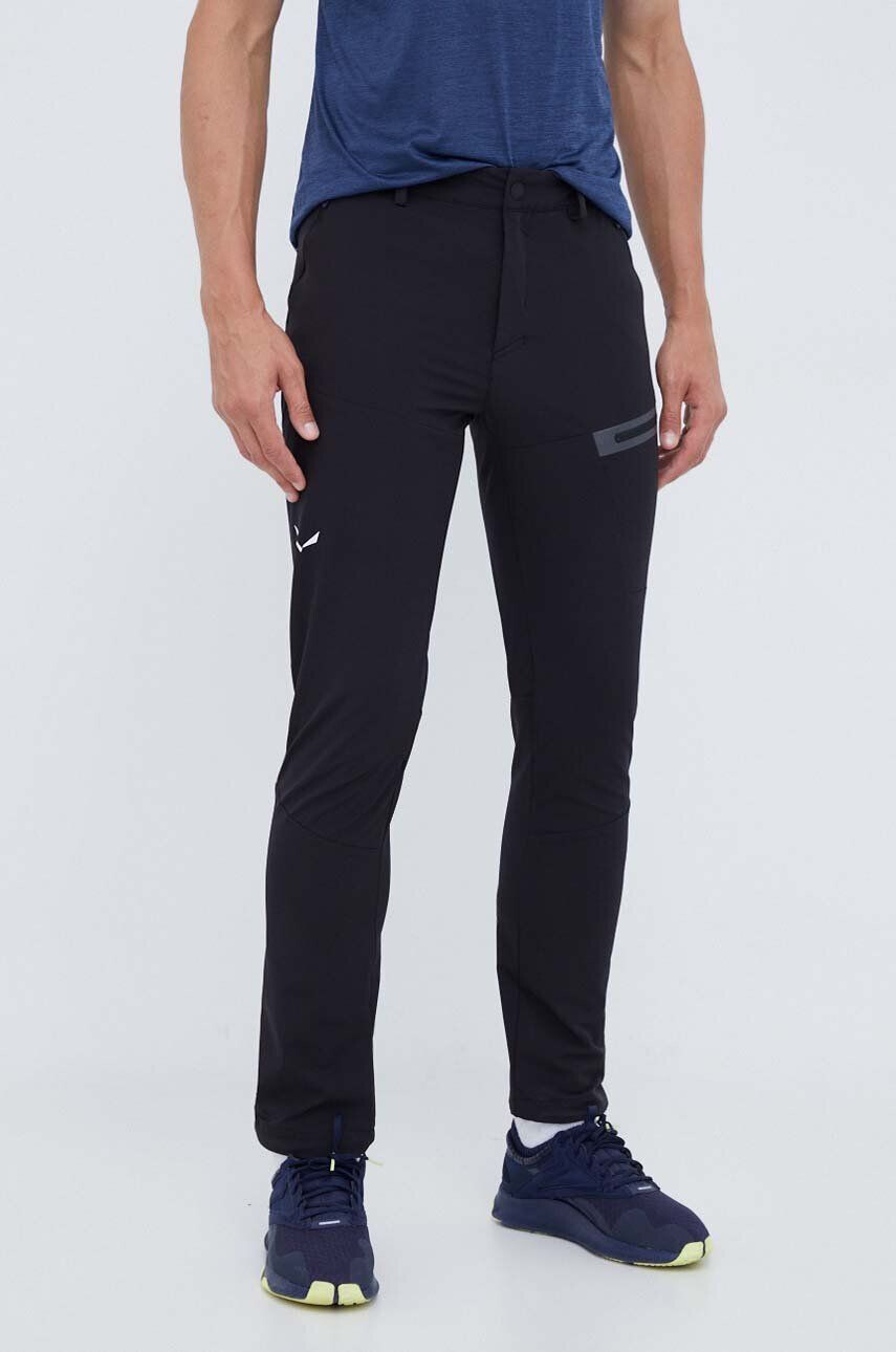 Salewa pantaloni de exterior Terminal Durastretch culoarea negru - Pled.ro