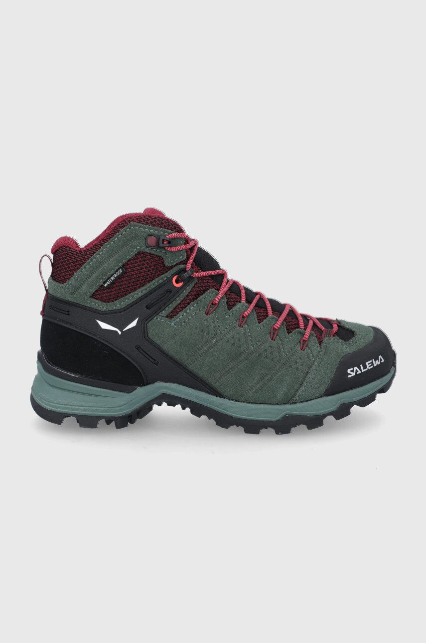 Salewa pantofi Alp Mate Mid femei culoarea verde izolare usoara - Pled.ro