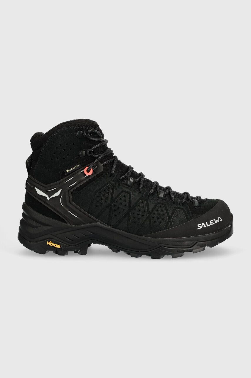 Salewa pantofi Alp Trainer 2 Mid GTX femei culoarea negru - Pled.ro