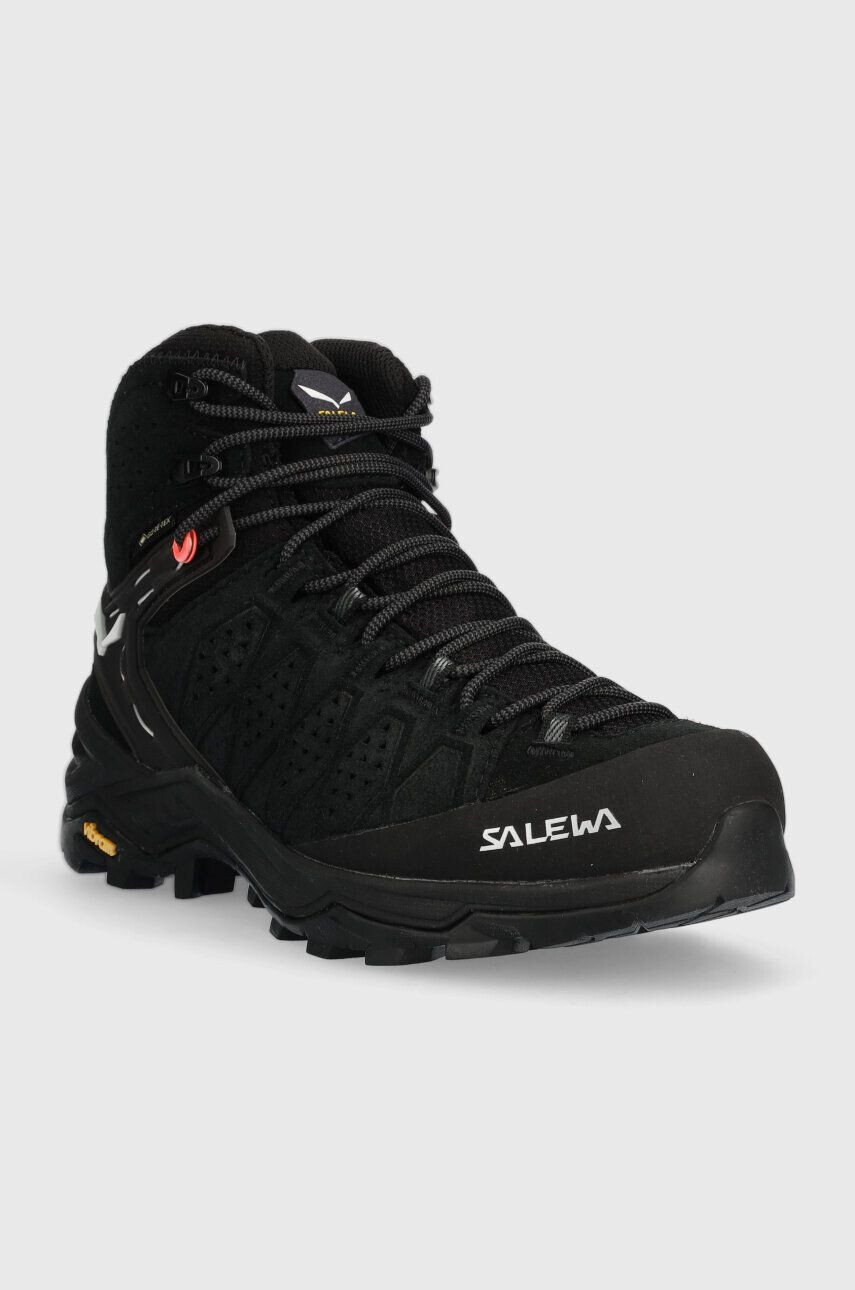 Salewa pantofi Alp Trainer 2 Mid GTX femei culoarea negru - Pled.ro