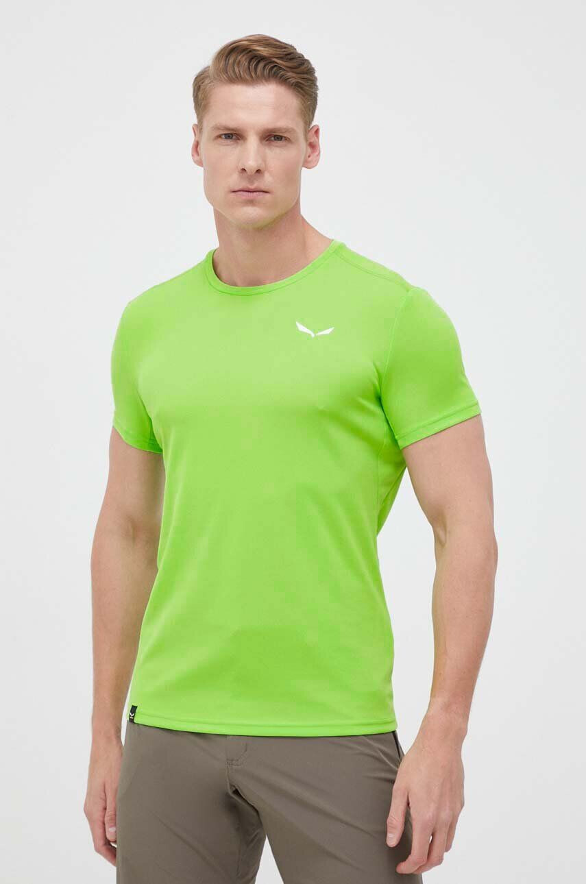 Salewa tricou sport Sporty B 4 Dry culoarea verde neted - Pled.ro