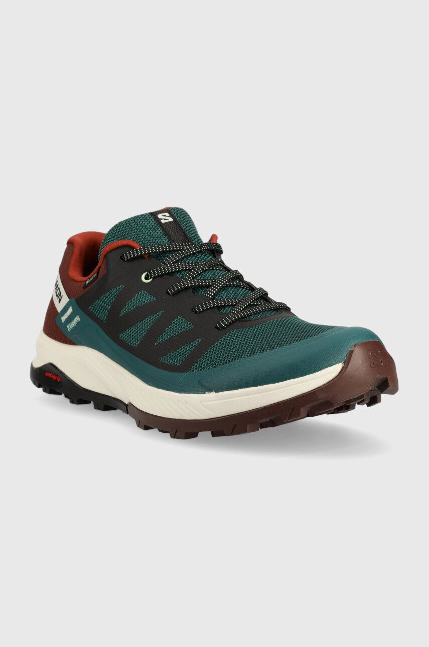 Salomon pantofi Outrise GTX barbati culoarea verde - Pled.ro