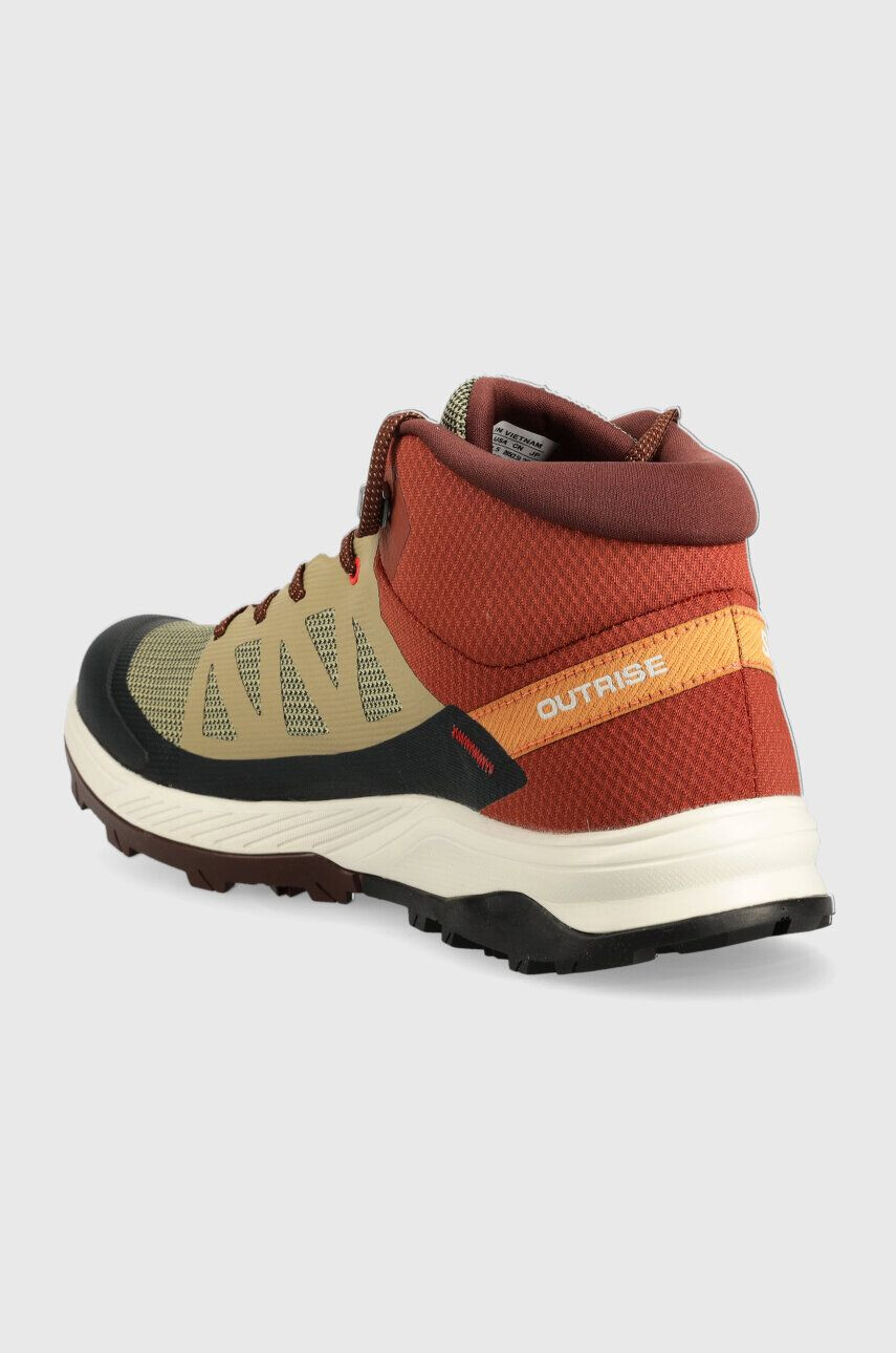 Salomon pantofi Outrise Mid GTX barbati culoarea maro - Pled.ro