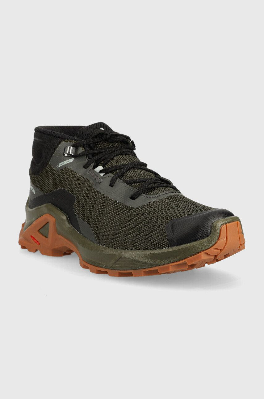 Salomon pantofi X Reveal 2 Chukka Clima Waterproof barbati culoarea verde izolat - Pled.ro