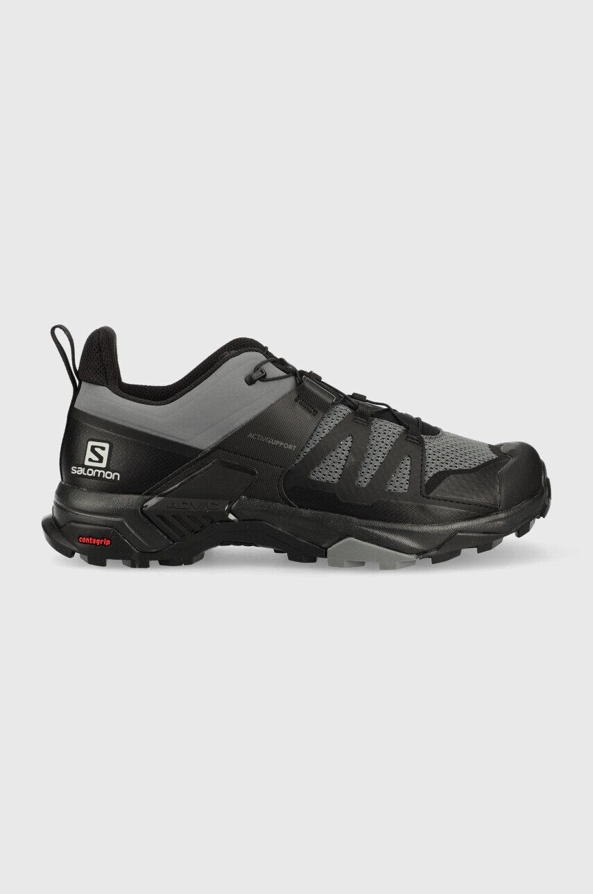 Salomon pantofi X Ultra 4 barbati culoarea gri - Pled.ro