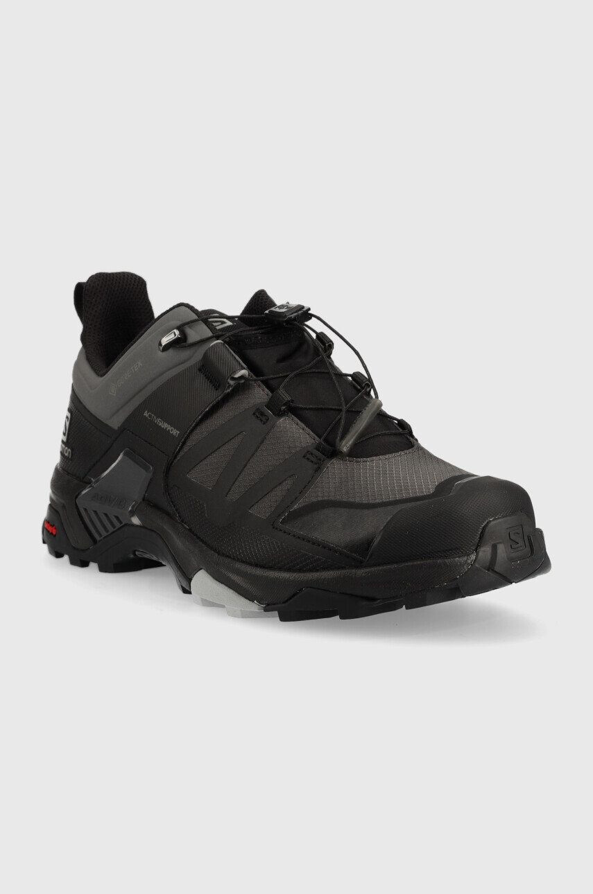 Salomon pantofi X Ultra 4 GTX barbati culoarea gri - Pled.ro