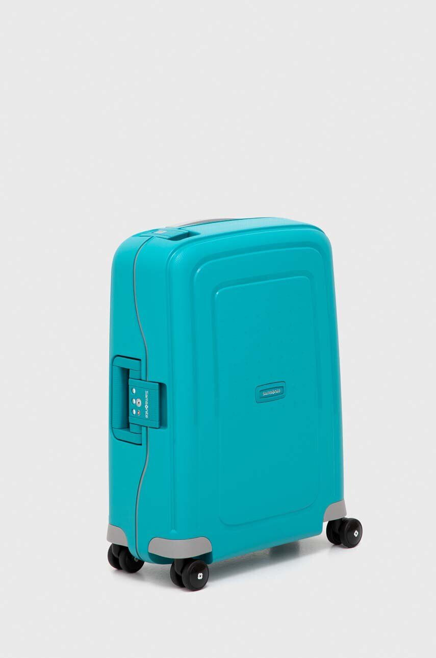 Samsonite valiza culoarea turcoaz - Pled.ro