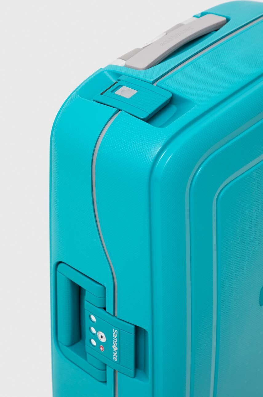 Samsonite valiza culoarea turcoaz - Pled.ro