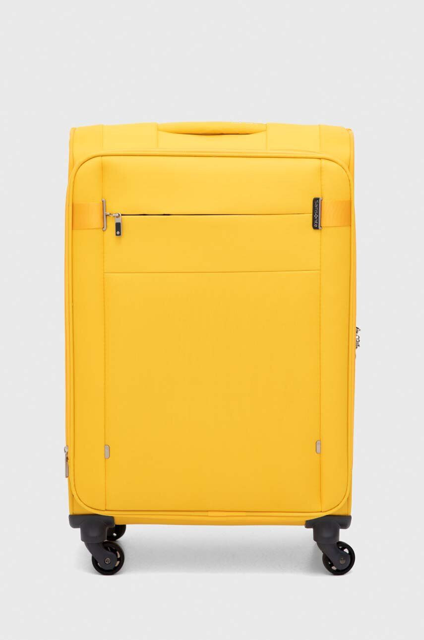 Samsonite valiza culoarea galben - Pled.ro