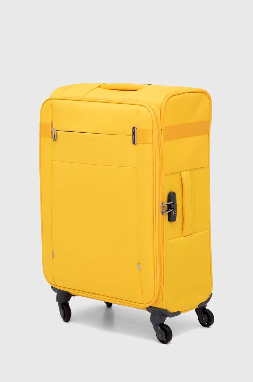 Samsonite valiza culoarea galben - Pled.ro