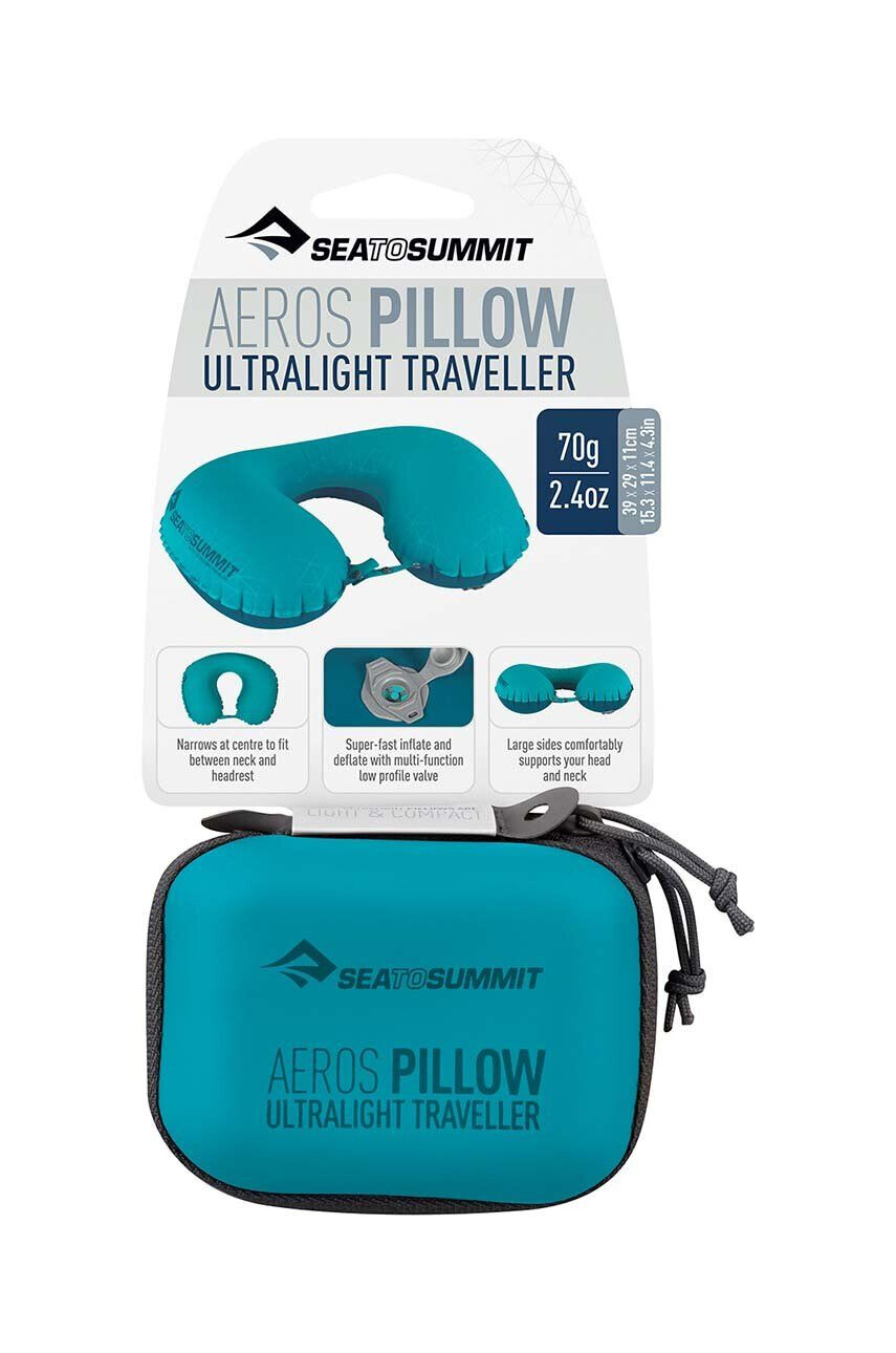 Sea to Summit perna Aeros Ultralight Traveller culoarea turcoaz - Pled.ro