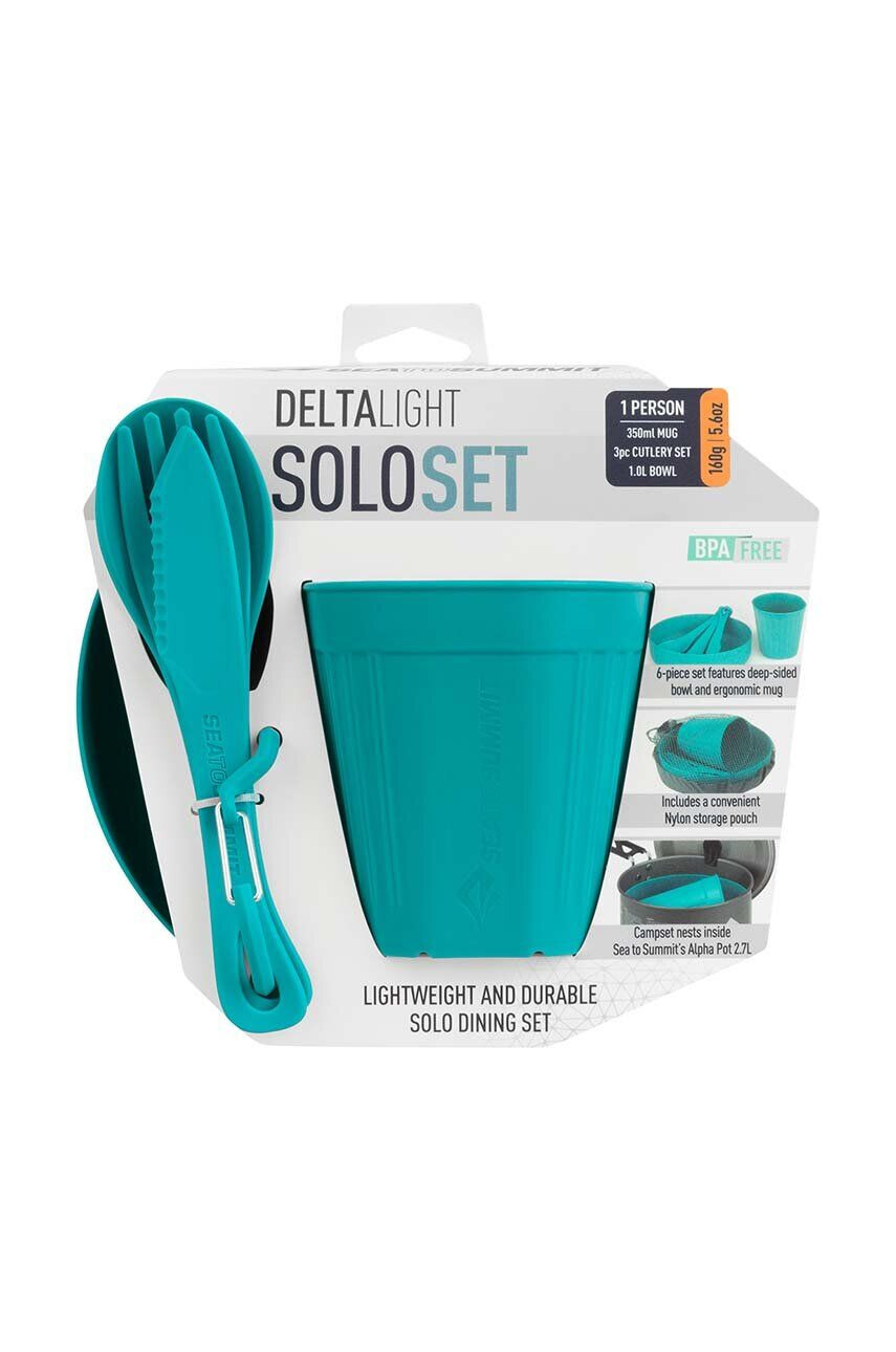 Sea to Summit serviciu pentru mâncare DeltaLight Solo Set culoarea verde - Pled.ro