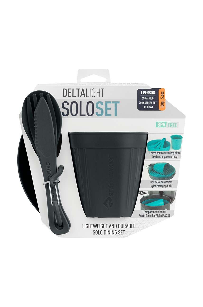 Sea to Summit serviciu pentru mâncare DeltaLight Solo Set culoarea gri - Pled.ro