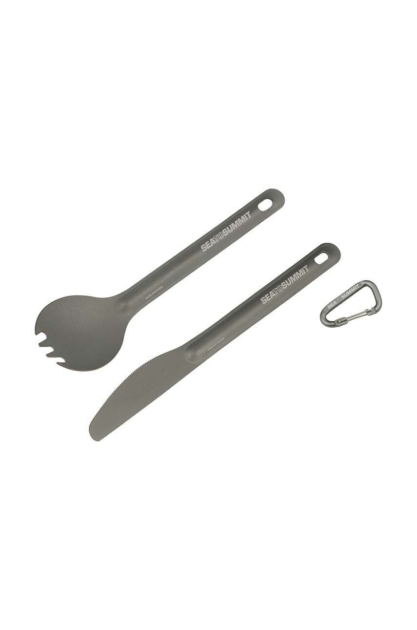 Sea to Summit set de tacâmuri de călătorie AlphaLight Cutlery Set culoarea gri - Pled.ro