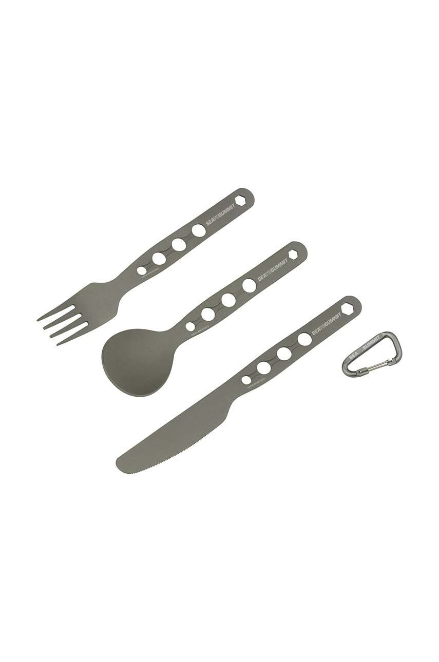 Sea to Summit set de tacâmuri de călătorie AlphaSet Cutlery Set culoarea gri - Pled.ro