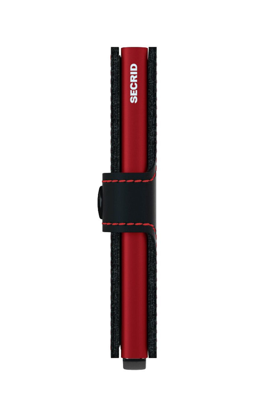 Secrid Portofel de piele MM.Black.Red-Black.Red - Pled.ro