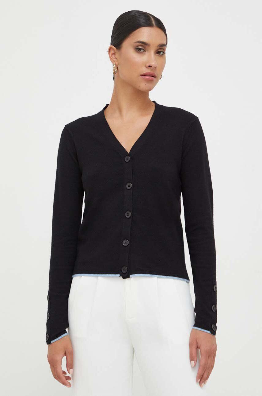 Silvian Heach cardigan femei culoarea negru light - Pled.ro