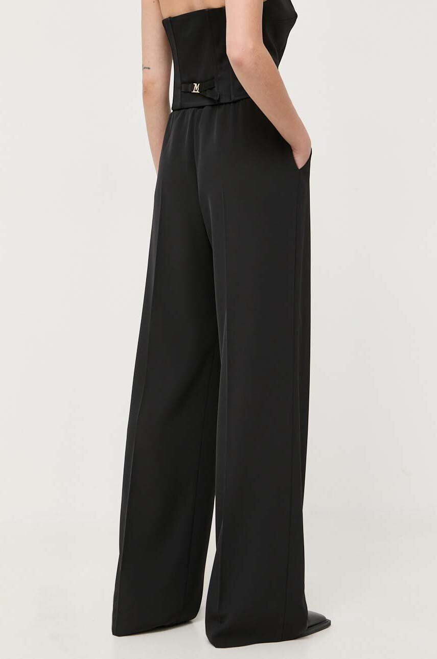 Silvian Heach pantaloni femei culoarea negru lat high waist - Pled.ro