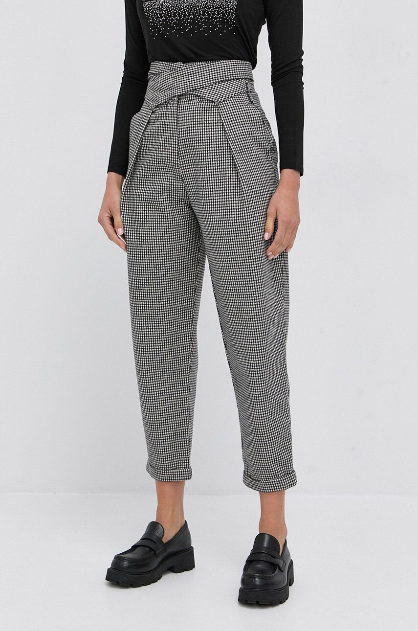 Silvian Heach Pantaloni femei model drept high waist - Pled.ro