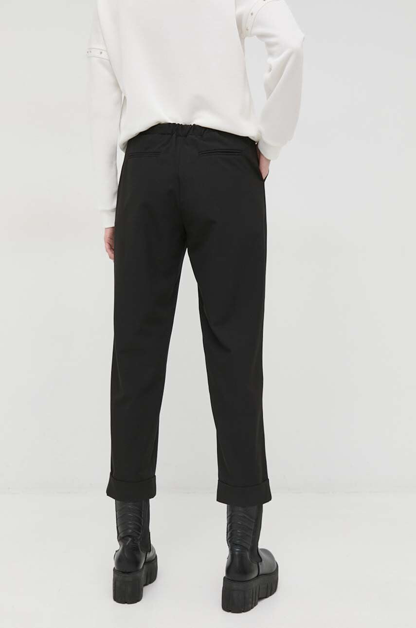 Silvian Heach pantaloni femei culoarea negru drept high waist - Pled.ro