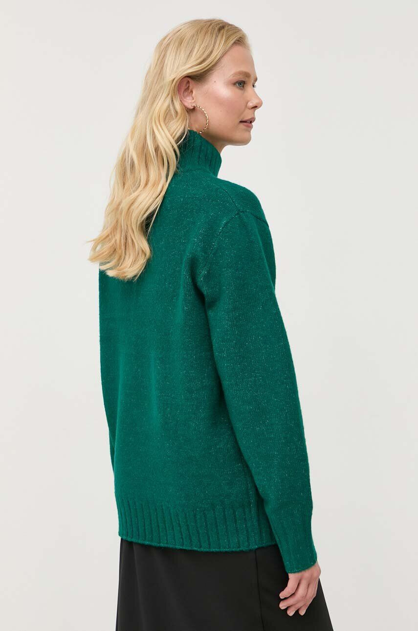 Silvian Heach pulover femei culoarea turcoaz cu turtleneck - Pled.ro