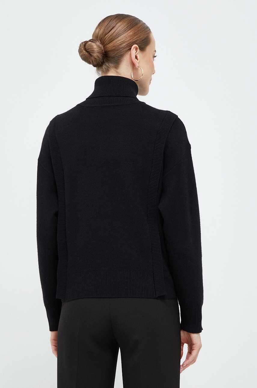 Silvian Heach pulover femei culoarea bej light cu turtleneck - Pled.ro