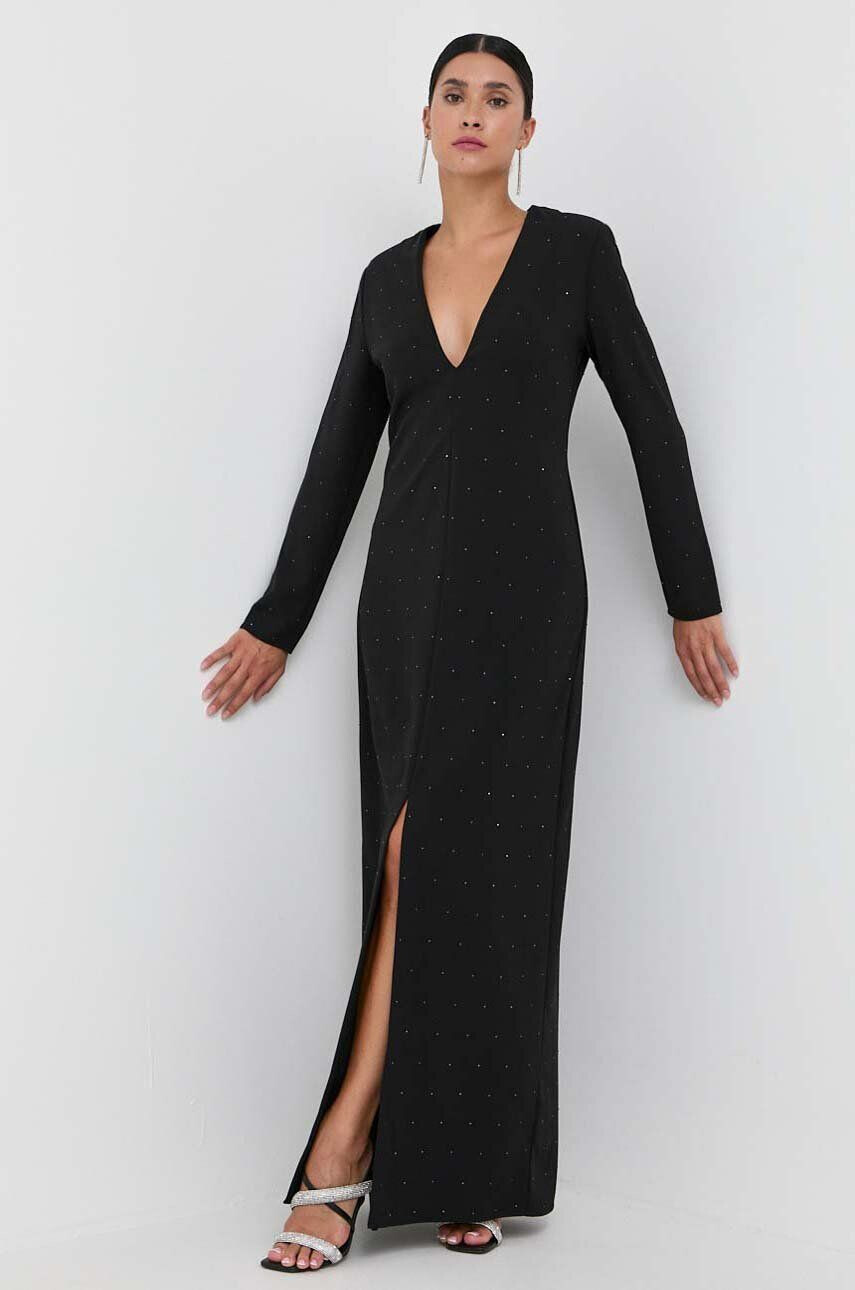 Silvian Heach rochie culoarea negru maxi oversize - Pled.ro