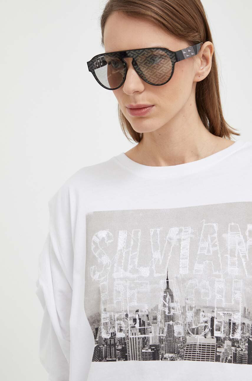 Silvian Heach tricou din bumbac - Pled.ro