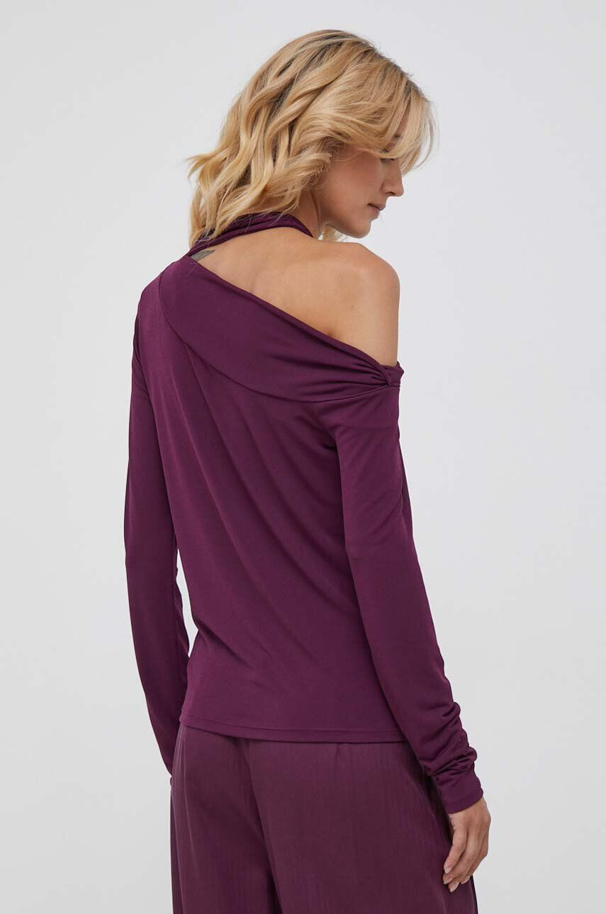 Sisley bluza femei culoarea violet neted - Pled.ro