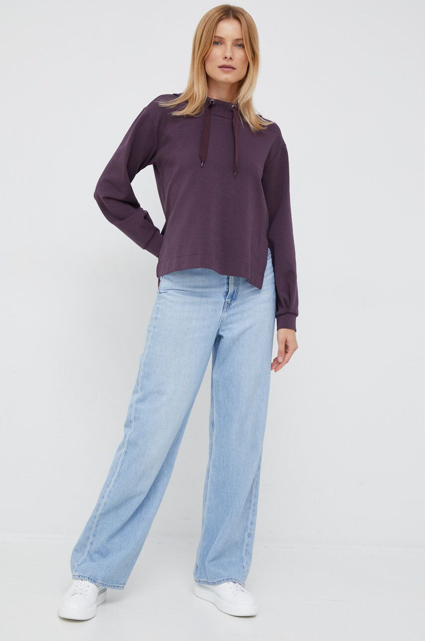 Sisley bluza femei culoarea violet neted - Pled.ro