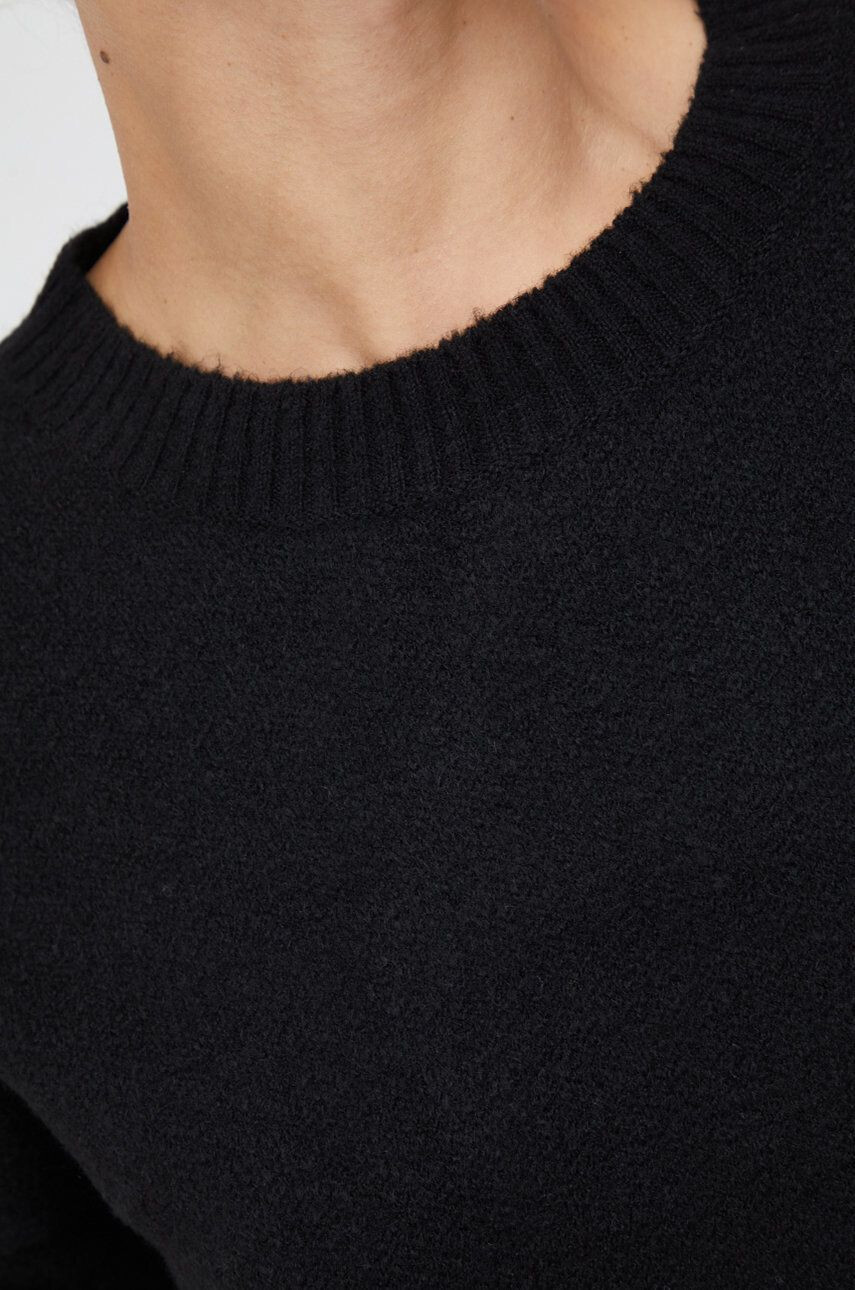 Sisley cardigan din amestec de lana femei culoarea negru - Pled.ro