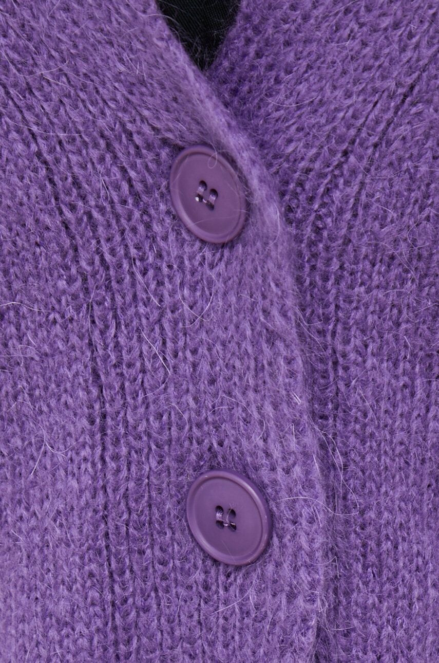 Sisley cardigan din amestec de lana femei culoarea violet light - Pled.ro