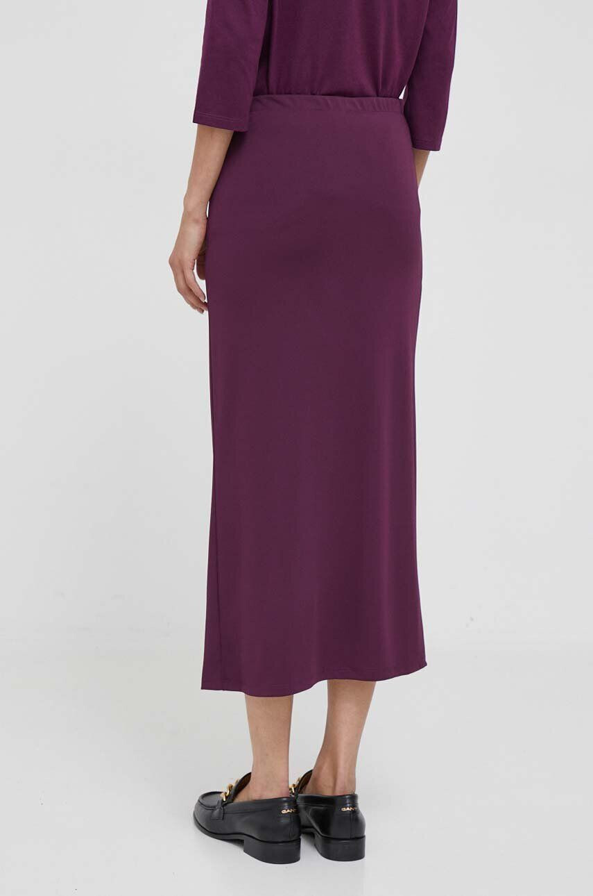 Sisley fusta culoarea violet midi drept - Pled.ro